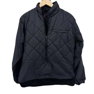 Marmot Polarguard 3D Pullover Womens Small Black Fleece Lined Quilted 3/4 Zip